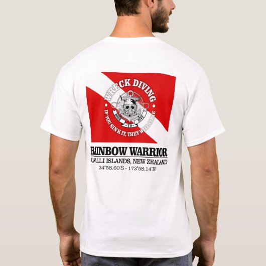 T-shirt Rainbow Warrior (meilleures épaves) (Dos)