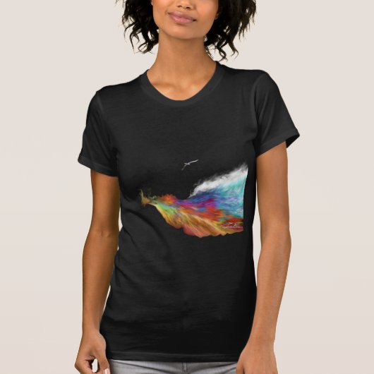 T-shirt Rainbow Wave (Devant)