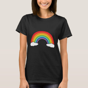 T-shirt Rainbow with clouds