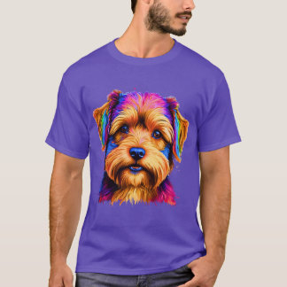 T-shirt Rainbow Yorkipoo Art Colorful Dog Lover Design gif