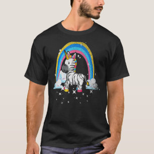 T-shirt Rainbow Zebracorn Afrique Imaginaire animal Zebra