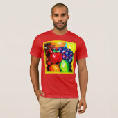 T-shirt Raisins, Lime, Orange, Fruits de pomme. Commandez  (Devant entier)