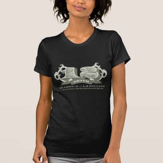 T-shirt Raison #1 de 1,3 milliards (Devant)