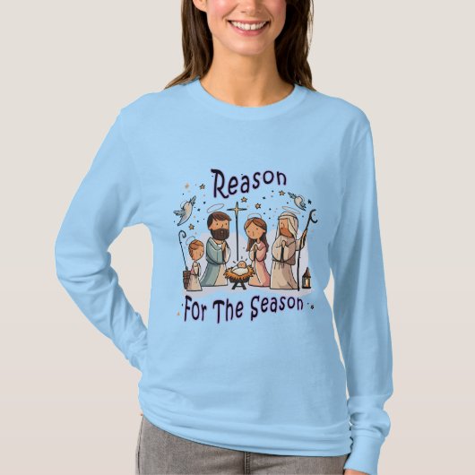 T-shirt Raison De La Saison La Nativité De Jésus (Devant)