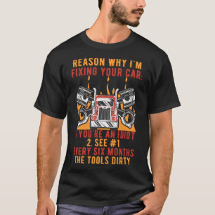 T-shirt Raisons Pour Lesquelles Je Fixe Votre Véhicule Méc