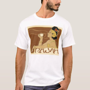 T-shirt Rajah Vintage publicité pour le café - Chemise