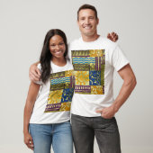 T-shirt Rajasthan Indian, Patchwork Tapis Texture. (Unisexe)