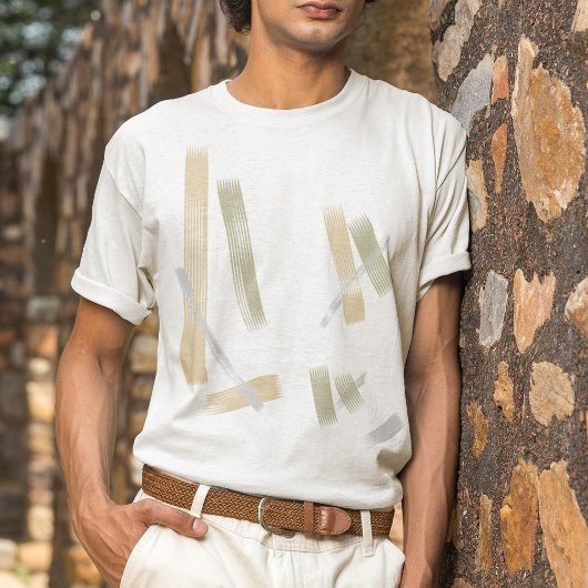 T-shirt Raking Up Abstrait Art T Shirt