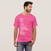 T-shirt Râle tambour Rudiments (Devant entier)