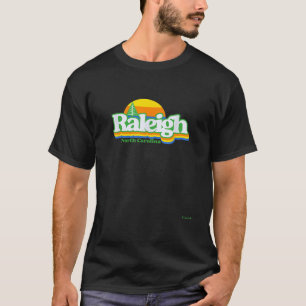 T-shirt Raleigh North Carolina Sunset Retro