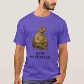 T-SHIRT RALENTIR DANS LE BUT. (Devant)