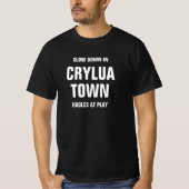 T-SHIRT RALENTIR EN CRYLUA TOWN HAOLES EN JEU (Devant)