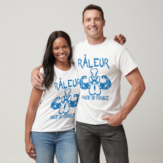 T-shirt raleur citation made in france coq embleme (Unisexe)