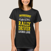 T-shirt Rally Driver Job Title Employee Funny Worker Rally (Devant)