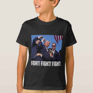 T-shirt Rally Fight Tee-trump Rally Fight ! Combattez ! Co