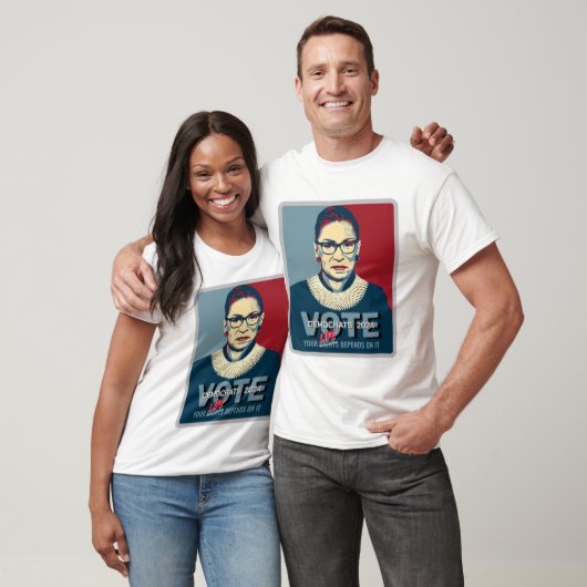 T-shirt Rallye Ruth Bader Ginsburg Pro-Choice Vote 2024