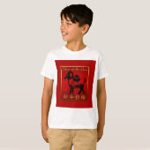 T-shirt Ram Sheep Chèvre Année Chinoise Salutation des enf (Devant entier)