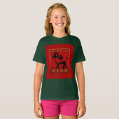 T-shirt Ram Sheep Chèvre Année Salutation chinoise Girl Ch (Devant entier)
