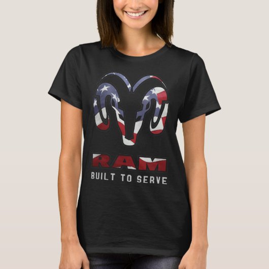 T-shirt Ram Trucks Americana  Built to Serve (Devant)