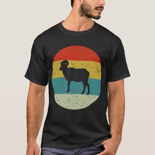 T-shirt ram vintage rétro (Devant)