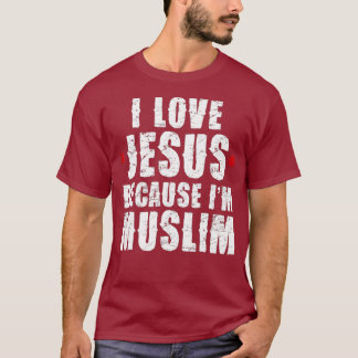T-shirt Ramadan Chemise Moubarak Coran I Love Jesus Muslim