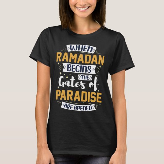 T-shirt Ramadan Kareem Fasting  For Muslim Islamic  Idea (Devant)