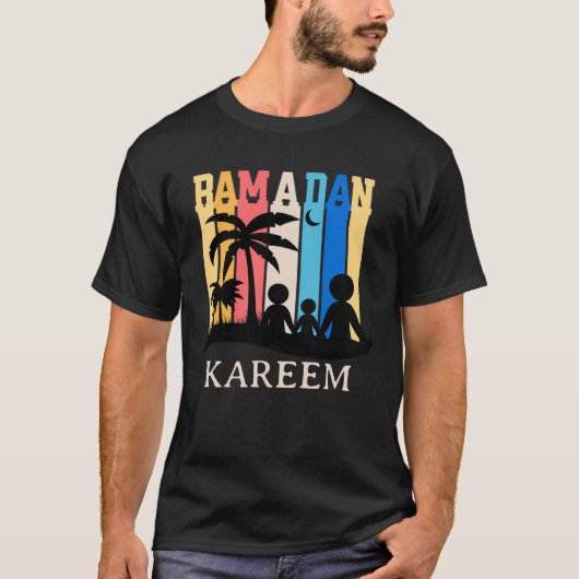 T-shirt Ramadan Kareem Ramadan Mubarak  Happy Ramadan Kari (Devant)