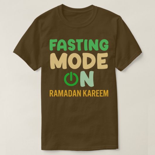 T-shirt Ramadan Mode Jeûne Sur Happy Ramadan Musulmans H (Design devant)