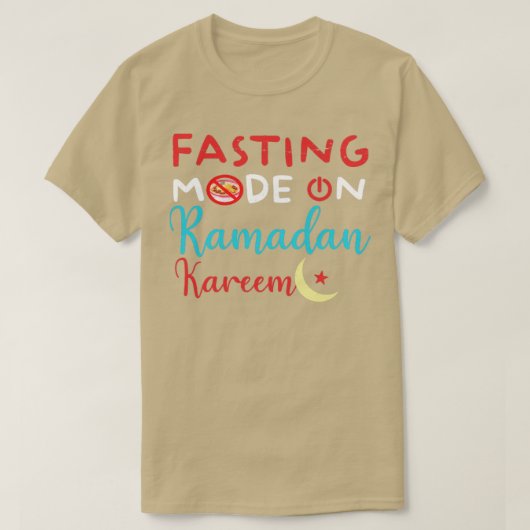T-shirt Ramadan Mode Jeûne Sur Happy Ramadan Musulmans H (Design devant)