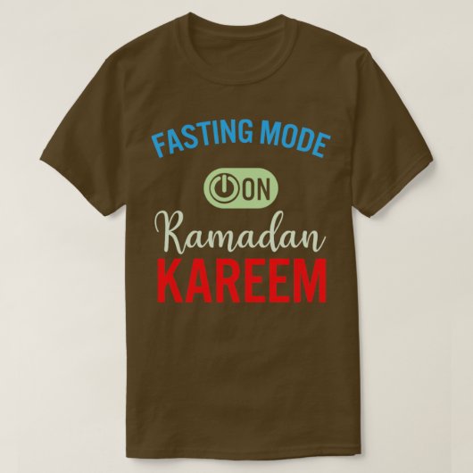 T-shirt Ramadan Mode Jeûne Sur Happy Ramadan Musulmans H (Design devant)
