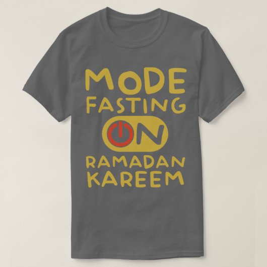 T-shirt Ramadan Mode Jeûne Sur Happy Ramadan Musulmans H (Design devant)