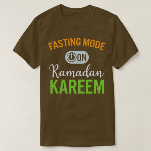 T-shirt Ramadan Mode Jeûne Sur Happy Ramadan Musulmans H (Design devant)