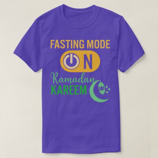 T-shirt Ramadan Mode Jeûne Sur Happy Ramadan Musulmans H (Design devant)
