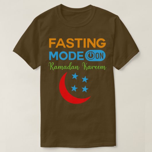 T-shirt Ramadan Mode Jeûne Sur Happy Ramadan Musulmans H (Design devant)