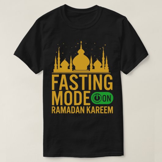 T-shirt Ramadan Mode Jeûne Sur Happy Ramadan Musulmans H (Design devant)