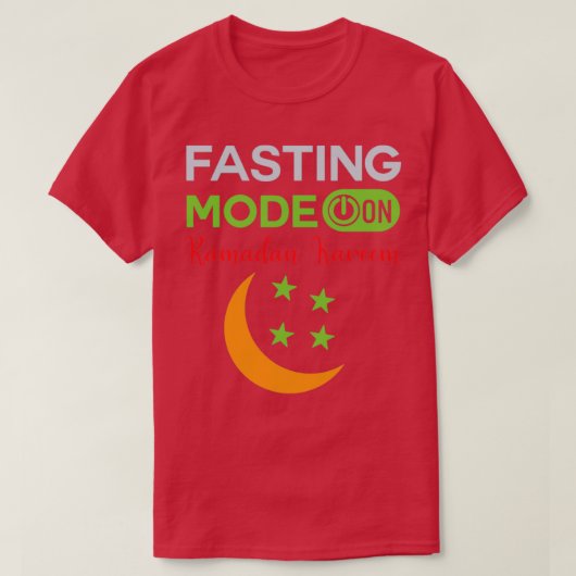 T-shirt Ramadan Mode Jeûne Sur Happy Ramadan Musulmans H (Design devant)