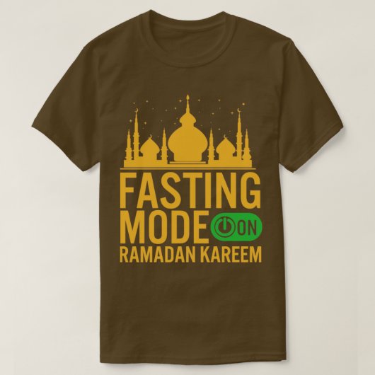 T-shirt Ramadan Mode Jeûne Sur Happy Ramadan Musulmans H (Design devant)