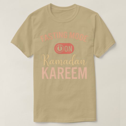 T-shirt Ramadan Mode Jeûne Sur Happy Ramadan Musulmans H (Design devant)