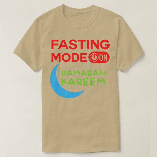 T-shirt Ramadan Mode Jeûne Sur Happy Ramadan Musulmans H (Design devant)