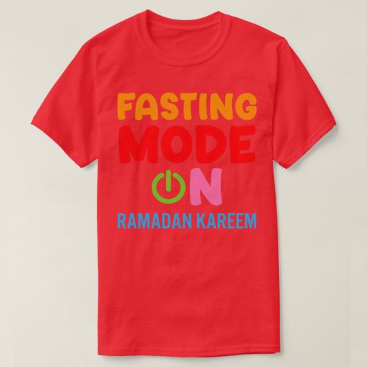 T-shirt Ramadan Mode Jeûne Sur Happy Ramadan Musulmans H (Design devant)