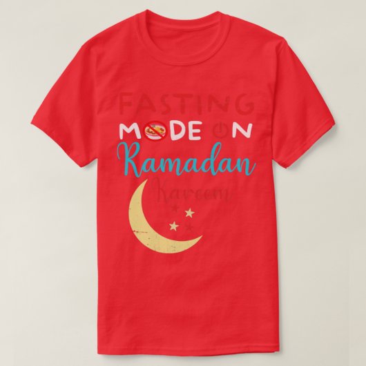 T-shirt Ramadan Mode Jeûne Sur Happy Ramadan Musulmans H (Design devant)
