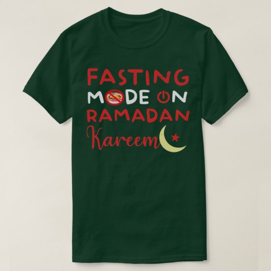 T-shirt Ramadan Mode Jeûne Sur Happy Ramadan Musulmans H (Design devant)