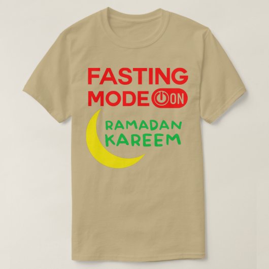 T-shirt Ramadan Mode Jeûne Sur Happy Ramadan Musulmans H (Design devant)