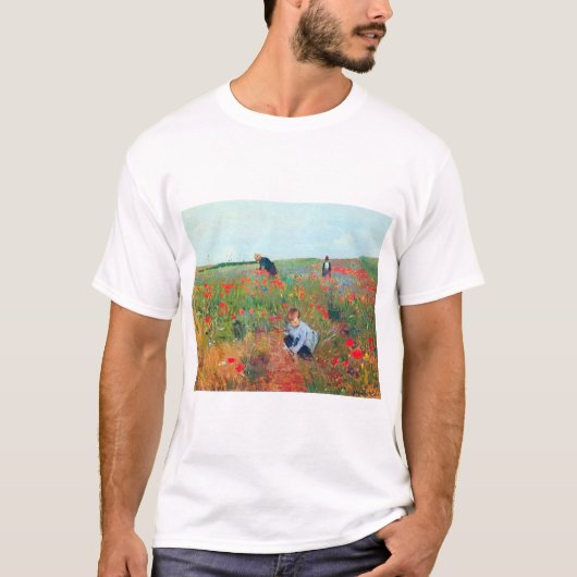 T-shirt Ramasser les fleurs dans un champ, Mary Cassatt (Devant)