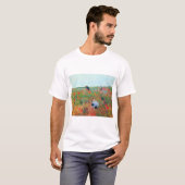 T-shirt Ramasser les fleurs dans un champ, Mary Cassatt (Devant entier)