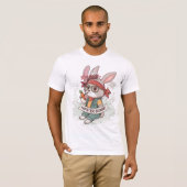 T-shirt Rambo le lapin Hipster (Devant entier)