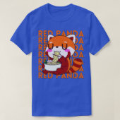 T-shirt Ramen à manger Panda rouge 2 (Design devant)