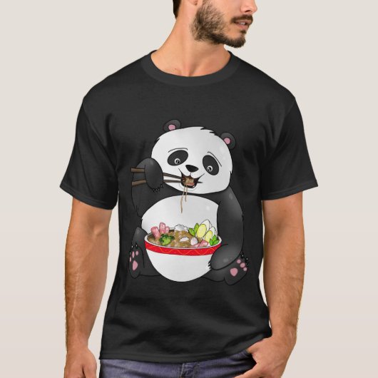 T-shirt ramen à panda (Devant)