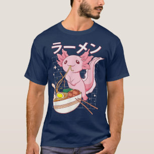 T-shirt Ramen Axolotl Kawaii Anime Nourriture Japonaise Ho