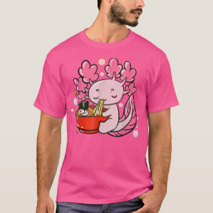 T-shirt Ramen Axolotl Kawaii Japanese Anime Noodles Girls